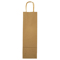 twist handle paper carrier bags brown wine copy - Small